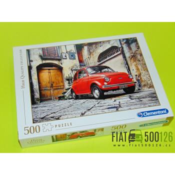 Puzzle Fiat 500 - 500 dílků